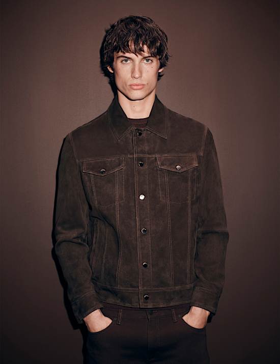 Suede Trucker Jacket