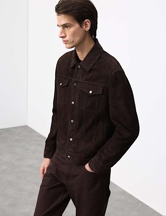 Suede Trucker Jacket