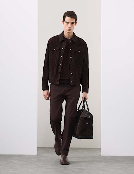 Suede Trucker Jacket