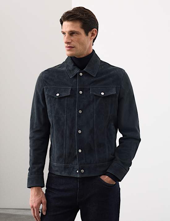 Suede Trucker Jacket