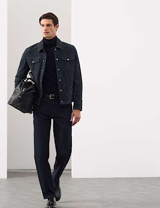 Suede Trucker Jacket