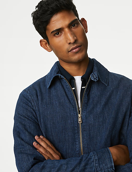 Denim Harrington Jacket