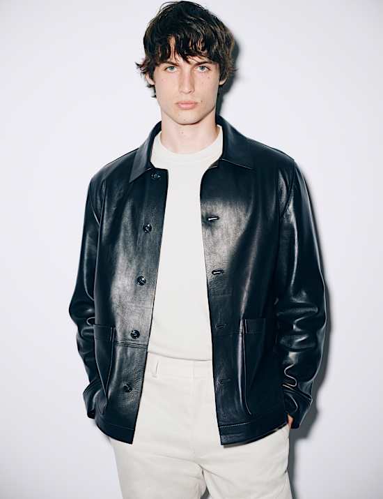 Chore-Jacke aus Leder