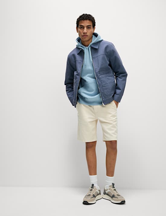 Cotton Rich Canvas Harrington Jacket