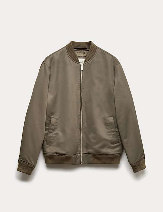 Satin Bomber Jacket