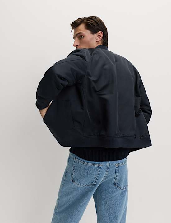 Satin Bomber Jacket