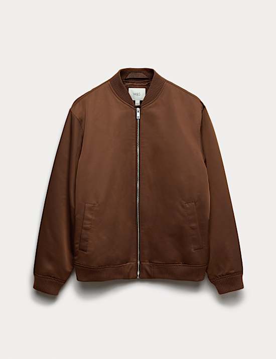 Satin Bomber Jacket