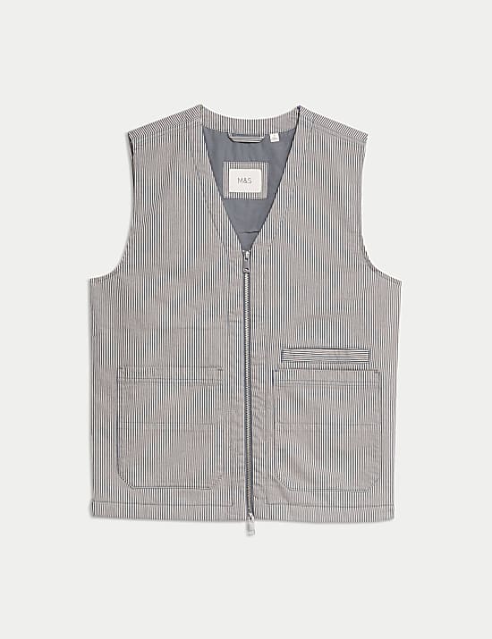 Padded Cotton Rich Canvas Gilet