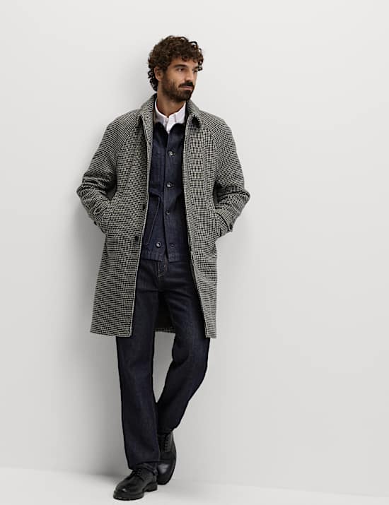 Denim-Jacke mit Kontrastkragen