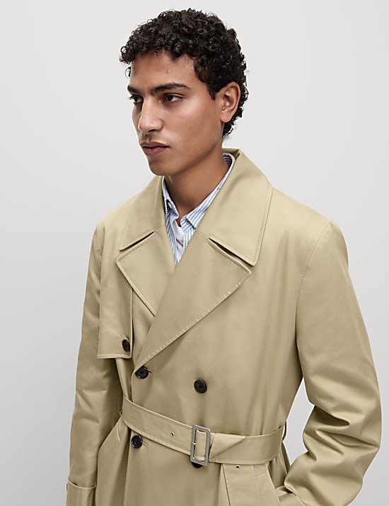 Cotton Lyocell Blend Trench