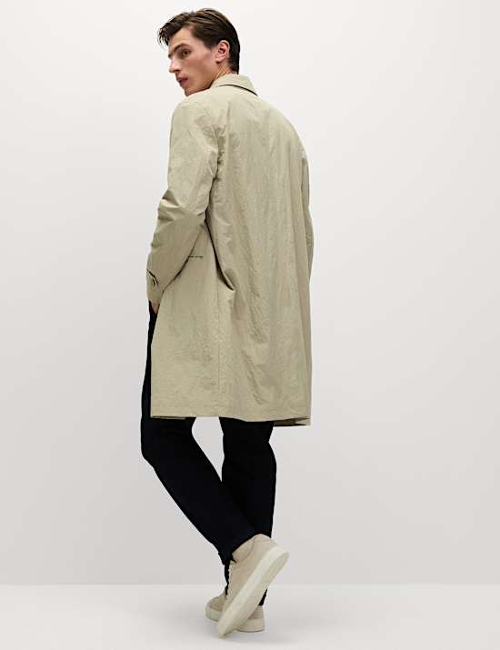 Shirt Collar Crinkle Mac