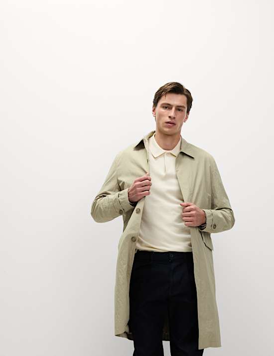 Shirt Collar Crinkle Mac