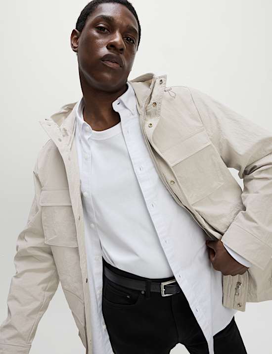 4 Pocket Hooded Field Jacket