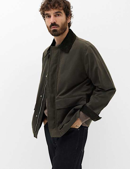 Veste cir&eacute;e 100 % coton