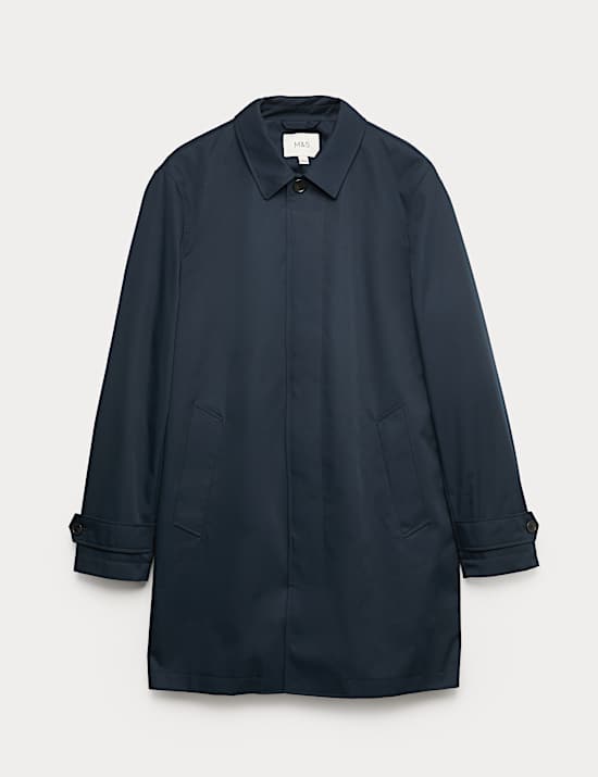 Cotton Blend Car Coat Mac