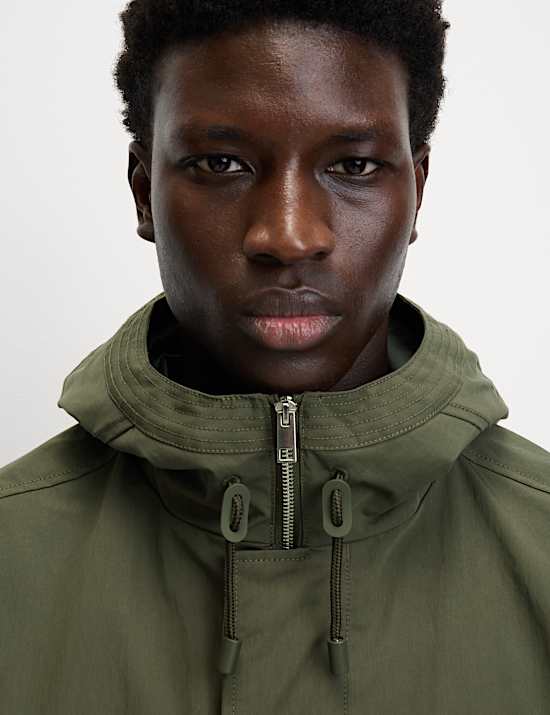 Cotton Rich Hooded Utility Jacket