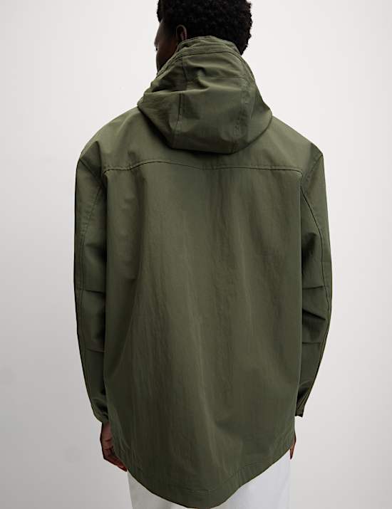 Cotton Rich Hooded Utility Jacket