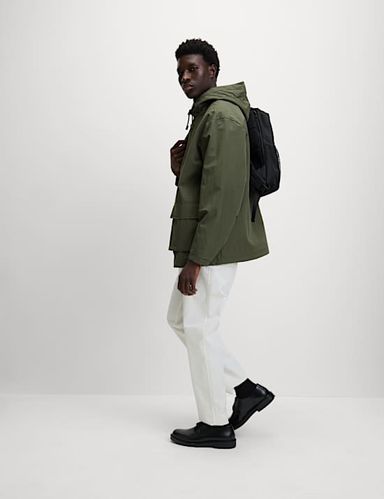 Cotton Rich Hooded Utility Jacket