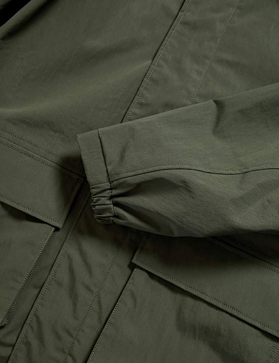 Cotton Rich Hooded Utility Jacket