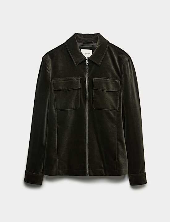 Pure Cotton Velvet Trucker