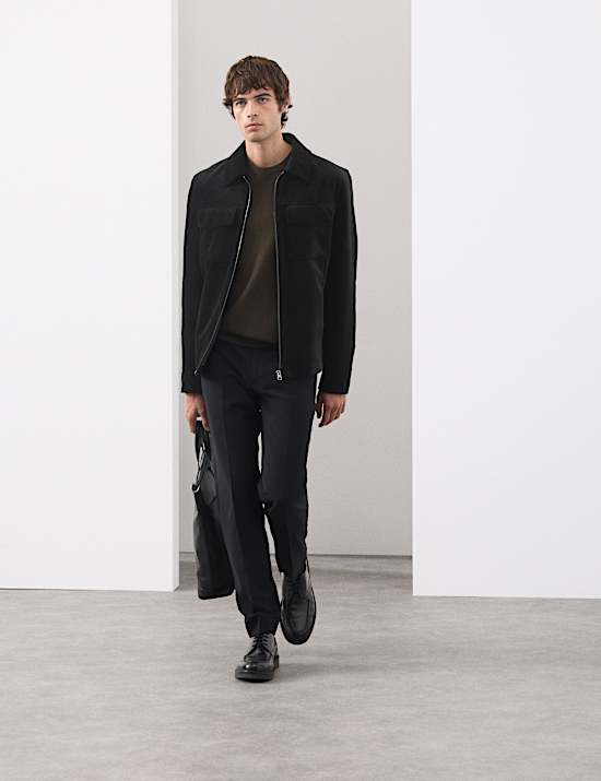 Samt-Truckerjacke aus reiner Baumwolle