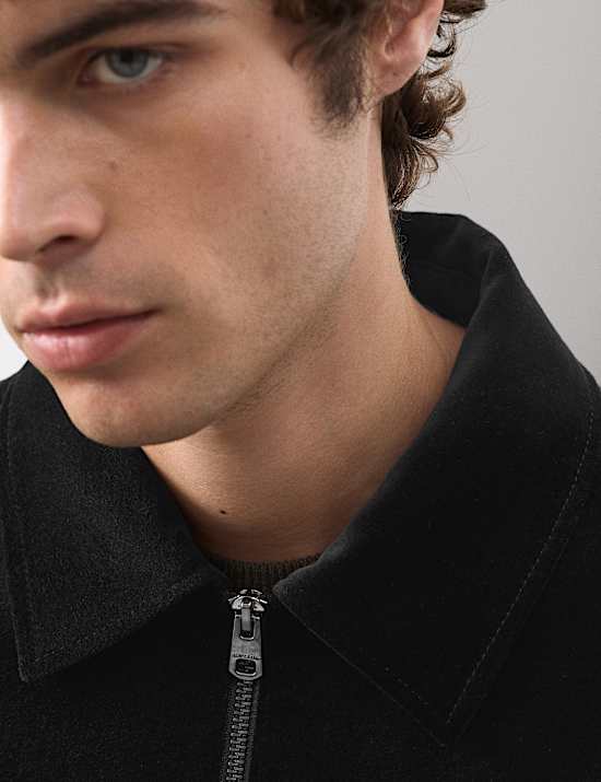 Samt-Truckerjacke aus reiner Baumwolle