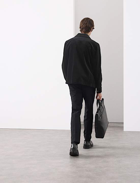 Samt-Truckerjacke aus reiner Baumwolle