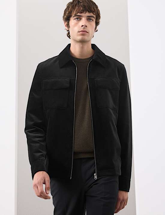 Samt-Truckerjacke aus reiner Baumwolle