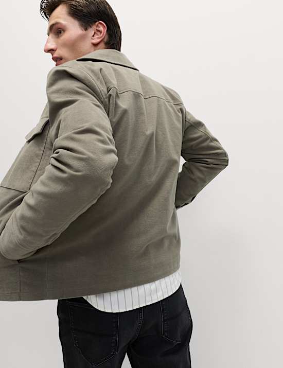 Cotton Rich Moleskin Trucker