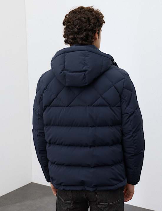 Hooded Padded Quilted Puffer Jacket