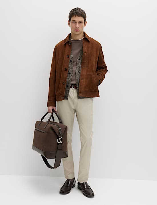 Zamszowa polerowana kurtka użytkowa