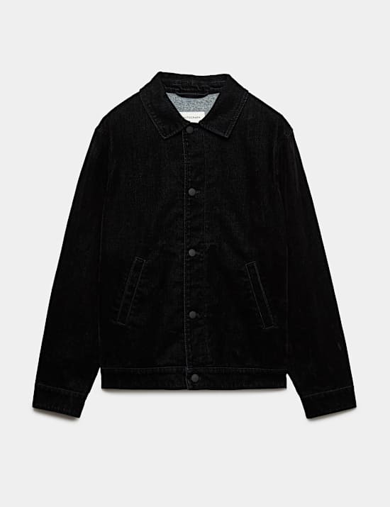 Flocked Denim Jacket