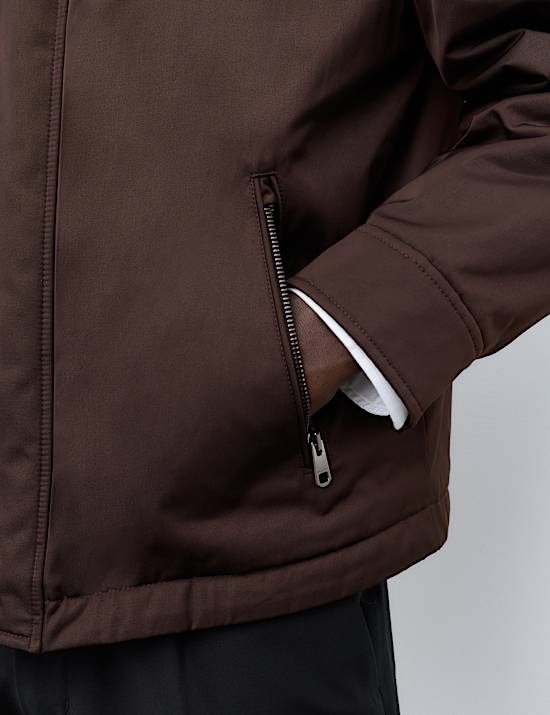 Faux Shearling Collar Jacket