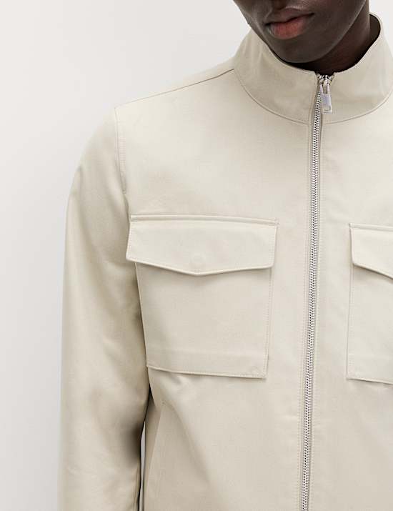 Harrington-jas van puur katoen