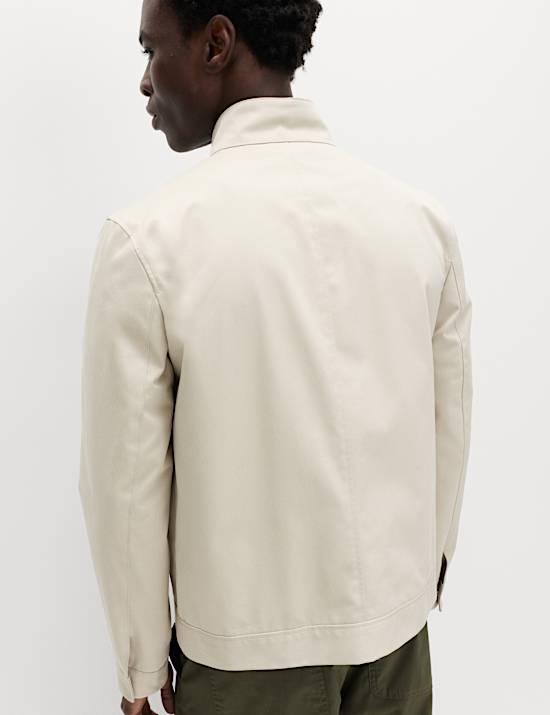 Harrington-jas van puur katoen