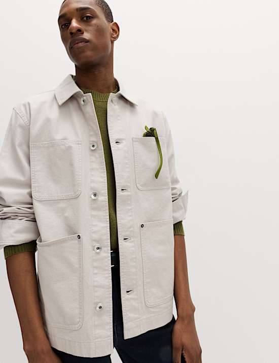 Pure Cotton Utility Jacket