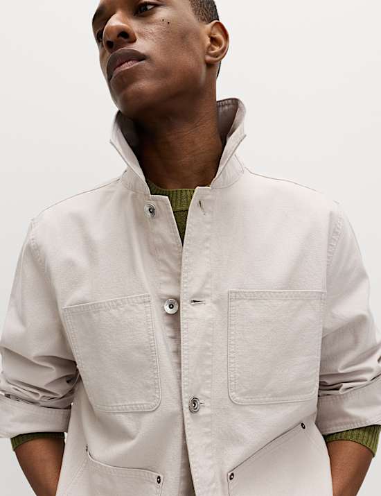 Pure Cotton Utility Jacket