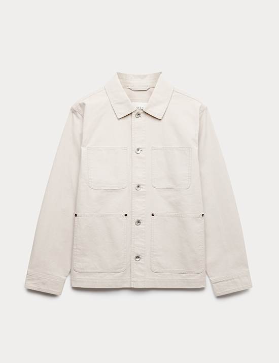 Pure Cotton Utility Jacket