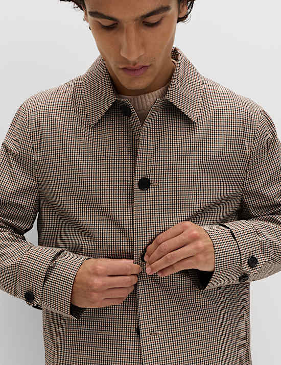 Pure Cotton Check Mac with Stormwear&trade;