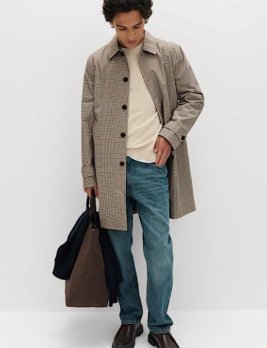 Pure Cotton Check Mac with Stormwear&trade;