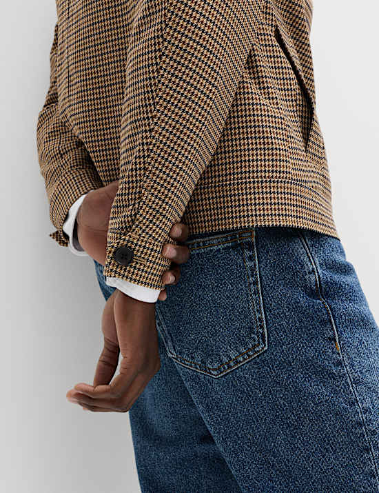 Checked Harrington Jacket