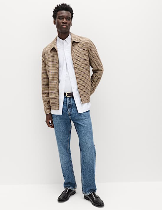 Checked Harrington Jacket