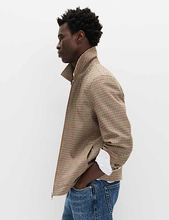 Checked Harrington Jacket