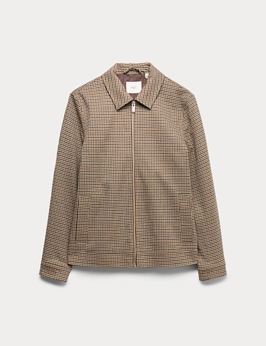Checked Harrington Jacket