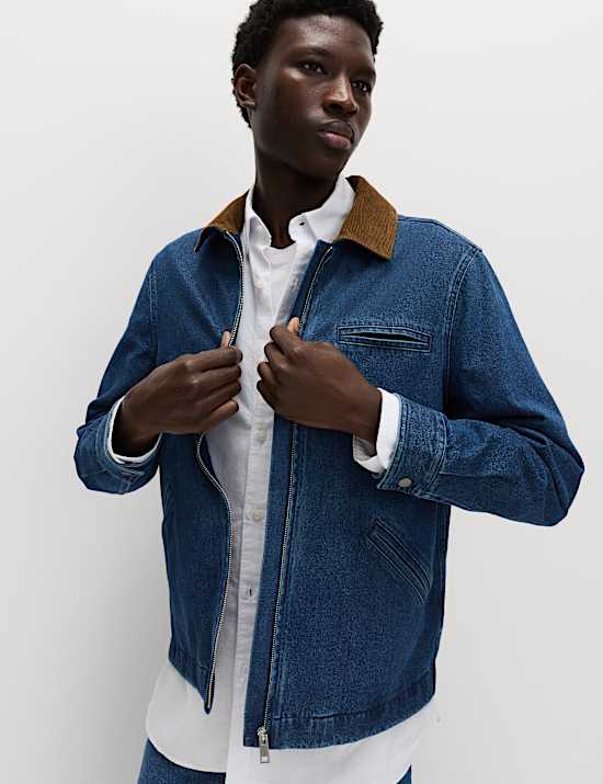 Denim Harrington Jacket