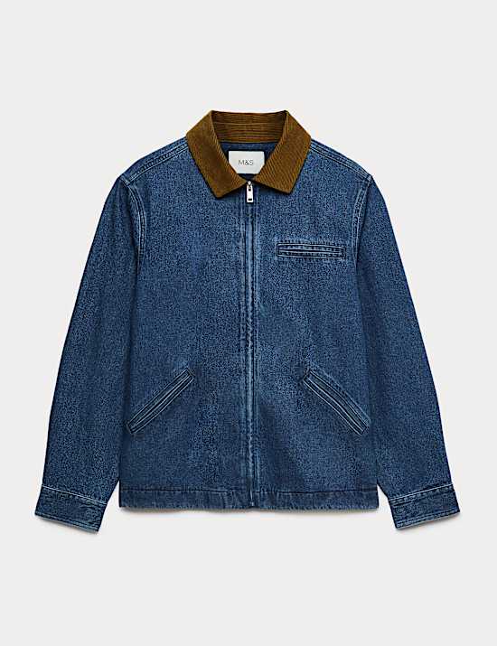 Chaqueta denim Harrington