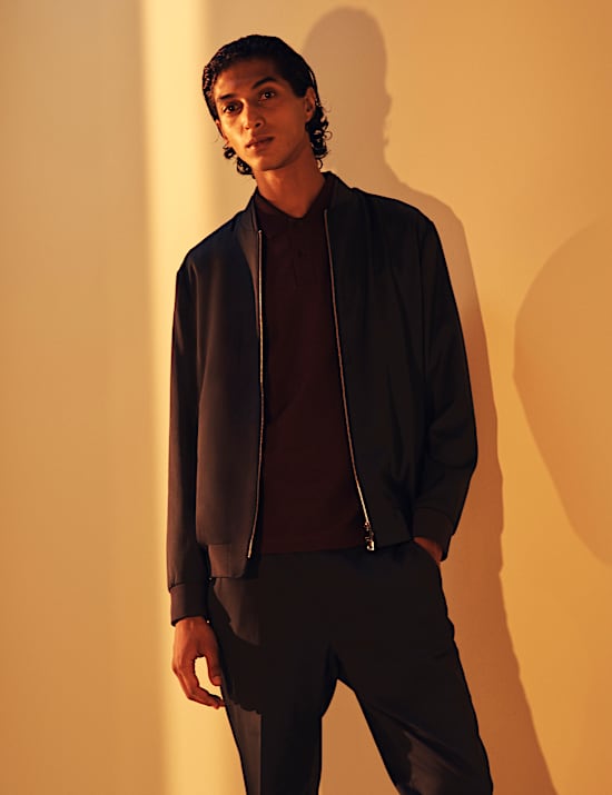 Zip-Up Bomber Jacket