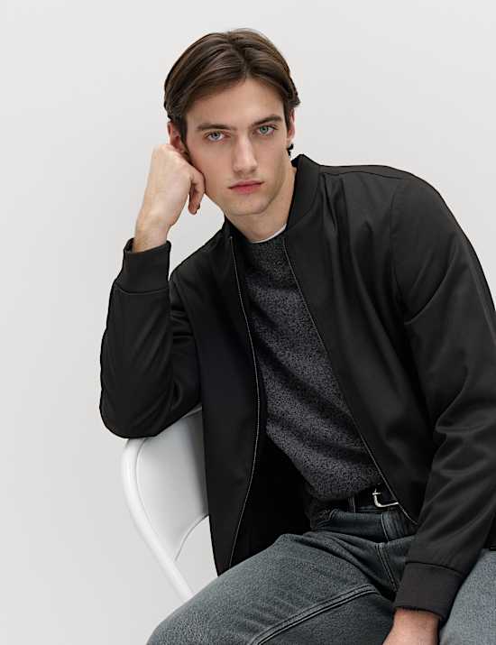 Zip-Up Bomber Jacket