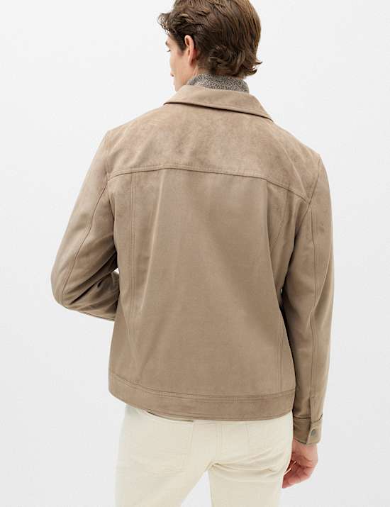 Faux Suede Overshirt