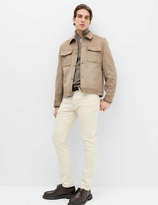 Faux Suede Overshirt